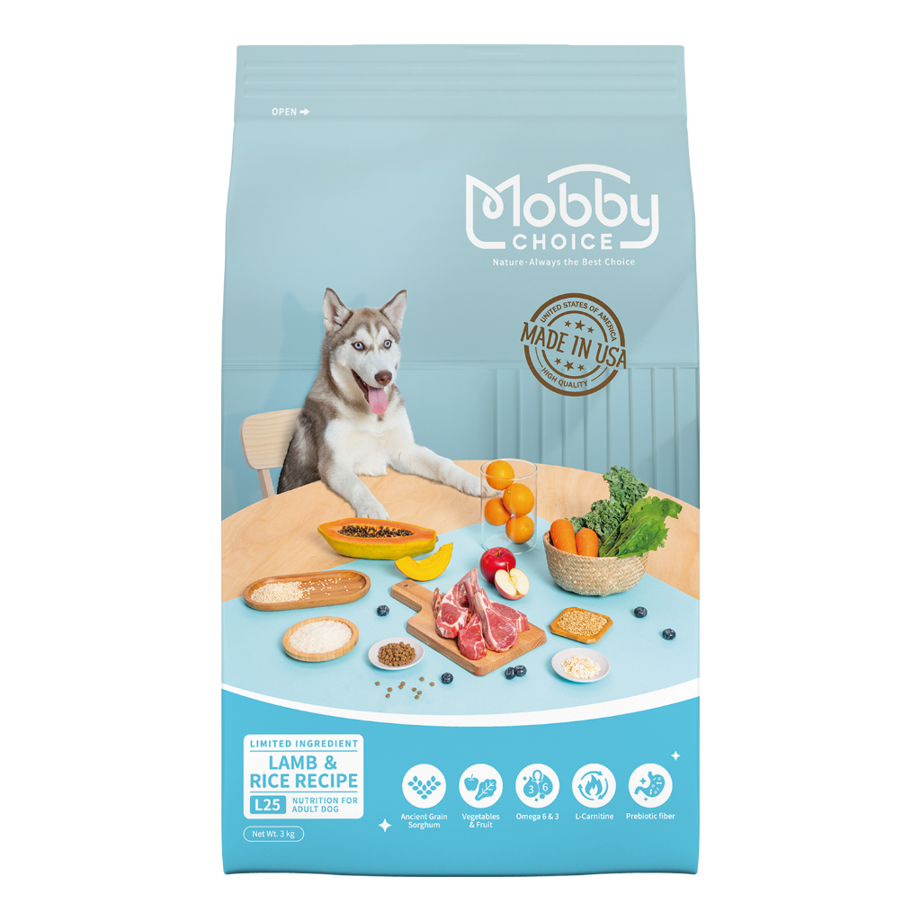 現貨【莫比 Mobby】羊肉米成犬食譜3kg