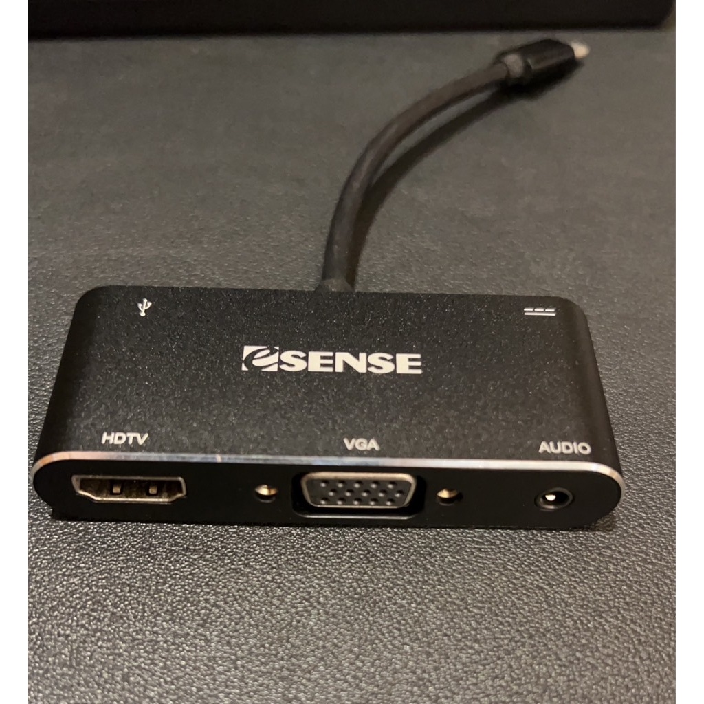 ESENSE/逸盛科技/TYPE C HUB/轉接器/一對多轉接/USB3.0/VGA/HDMI及3.5mm音源輸出