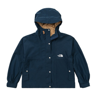 The North Face北面女款海軍藍防水透氣寬鬆連帽衝鋒衣5JYD8K2