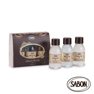 「現貨」SABON迷你沐浴油禮盒（以色列綠玫瑰沐浴油50ml+茉莉花語沐浴油50ml+經典沐浴油50ml）