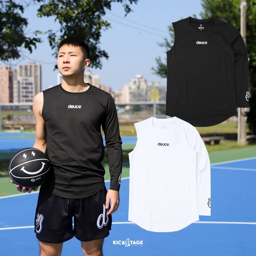 Deuce Brand One Sleeve Athletic LS Shirt黑白 單左手 束衣 訓練衣【DE021】