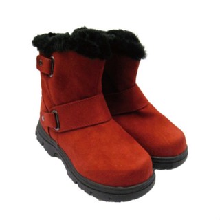 [出清] ESKT 台灣 兒童 雪靴 簡易冰爪 中筒靴 防潑 防滑靴子 紅 SN165