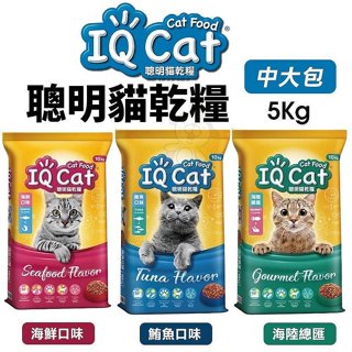 IQ Cat 聰明貓乾糧 5Kg 成貓飼料 貓飼料 貓糧『Chiui犬』