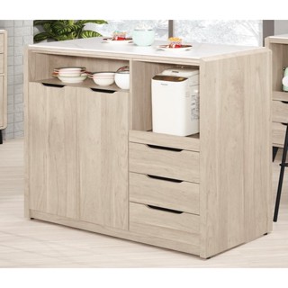 (企業)恩德詩床墊/傢俱-CM韋斯裡120cm(4尺)中島型巖板吧檯桌 12mm巖板 低甲醛木芯板 美背 中島櫃 收納櫃