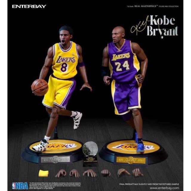 再版 enterbay NBA 1/6 12吋 可動 Kobe Bryant 3.0 升級版 具紀念價值全新無拆封