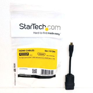 StarTech Micro HDMI 公 轉 HDMI 母 1.4 轉接線 4K@30Hz 13cm 手機轉TV顯示器