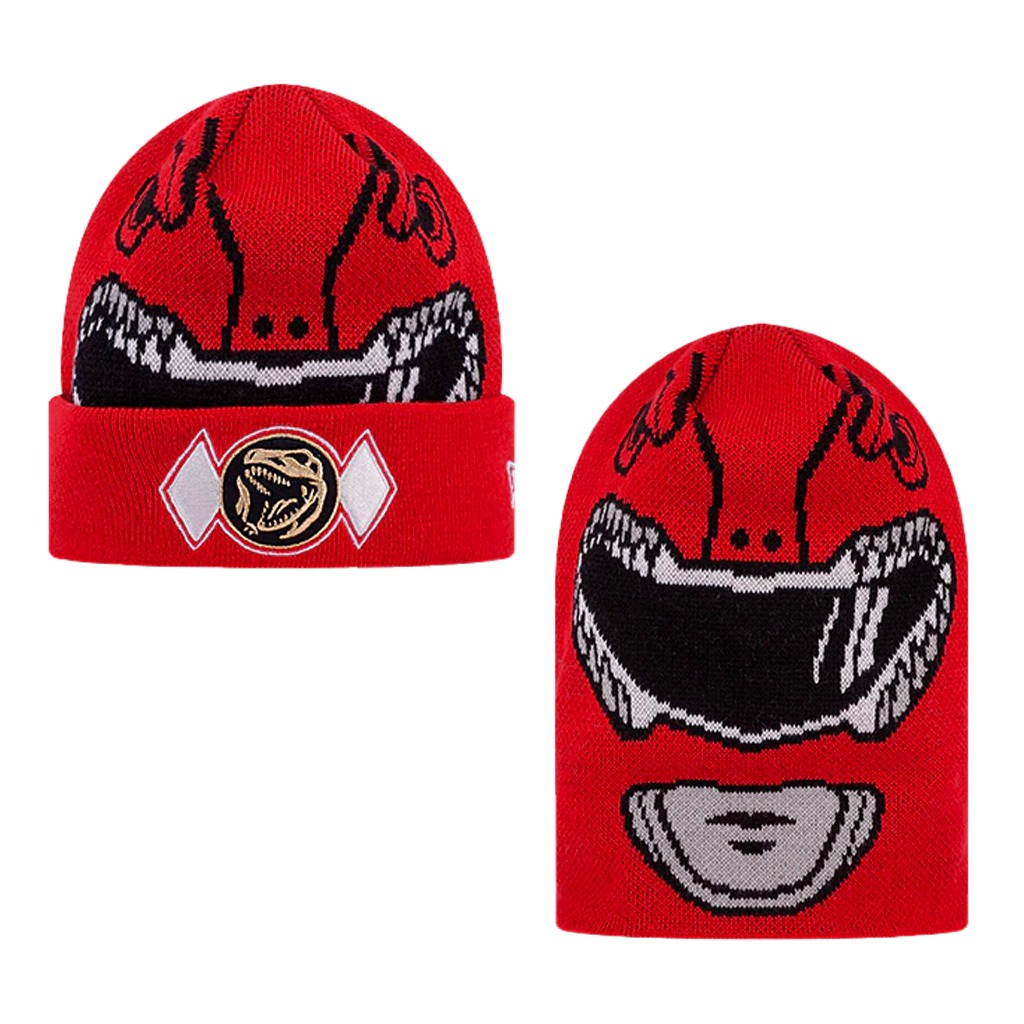 NEW ERA X  金剛戰士 POWER RANGERS 毛帽 紅 紅色遊俠 針織 毛帽  【TCC】