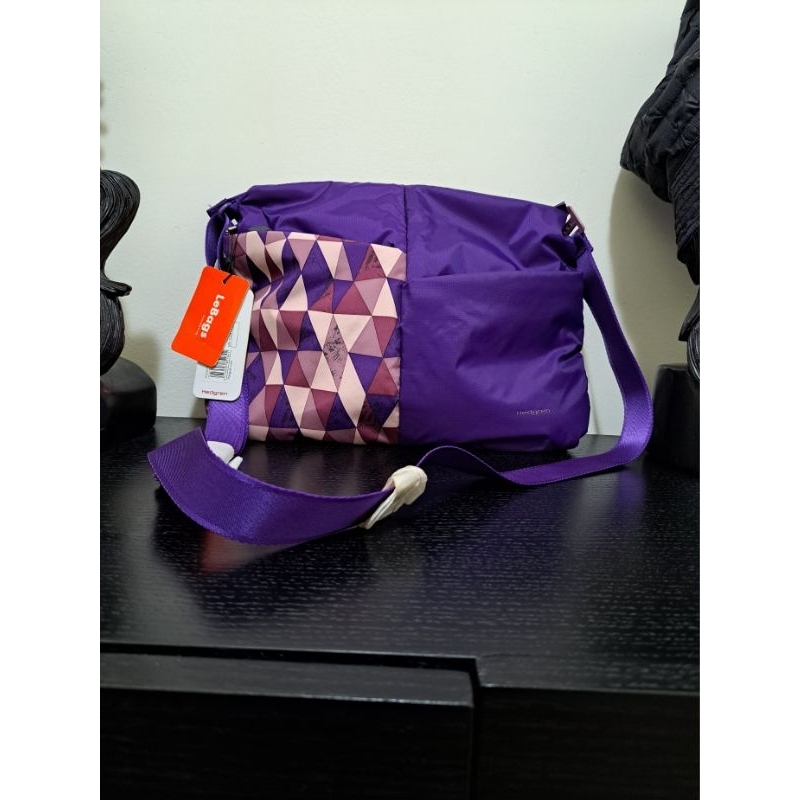 比利時HEDGREN  斜側背包 側背包紫色 背包 全新