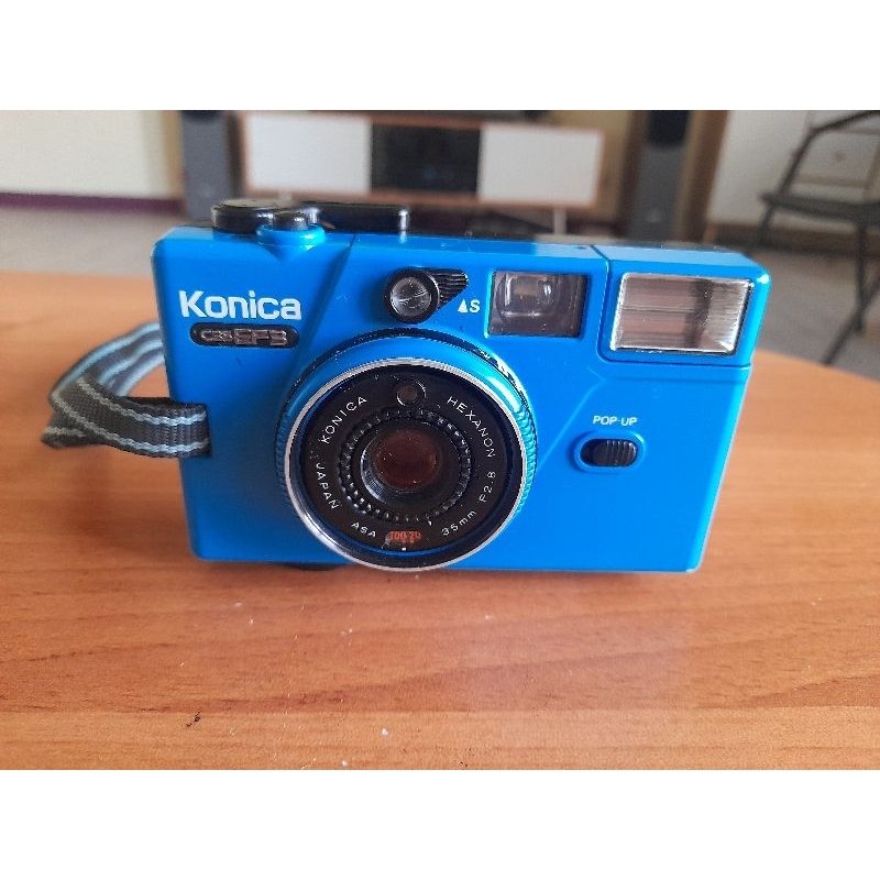 Konica C35 EF3 底片相機/Hexanon f=2.8/35mm/藍色特別版
