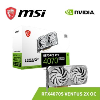 MSI 微星 RTX 4070 SUPER 12G VENTUS 2X WHITE OC 顯示卡