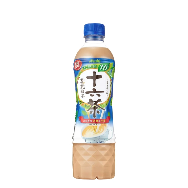 【Asahi】十六茶零咖啡因豆乳奶茶530ml-24入
