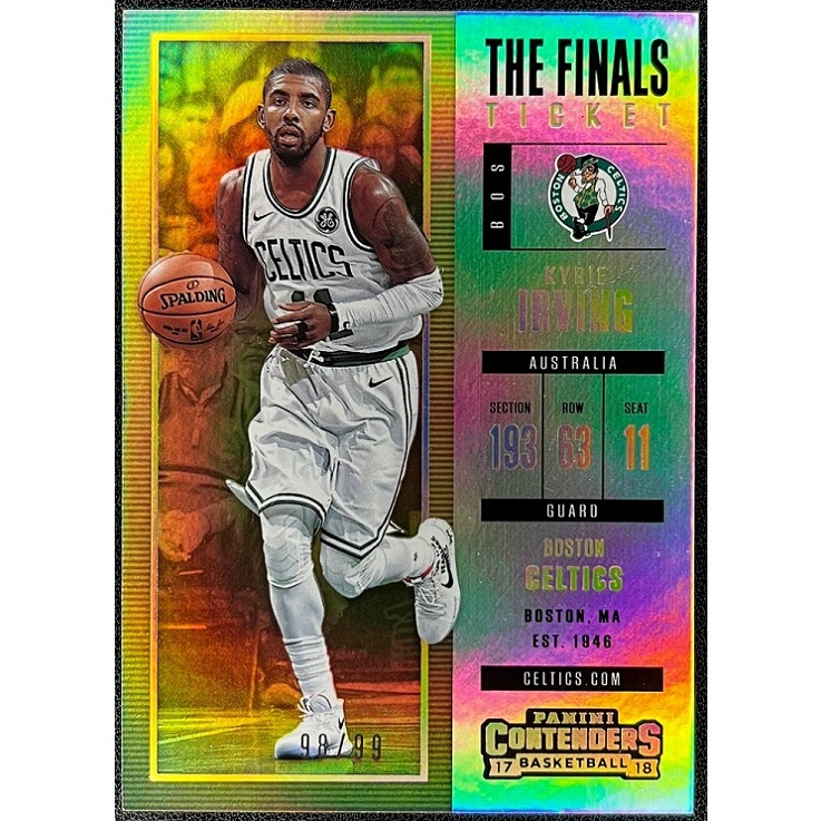 NBA球員卡 Kyrie Irving 2017-18 Contenders The Final Ticket 限量99