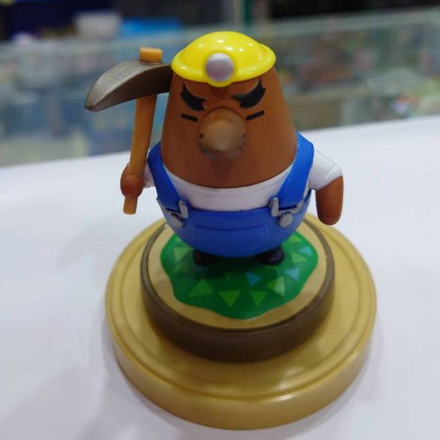 Amiibo 動物森友會 動物之森 動森公仔~里賽特先生~[拆封展示品]序號未使用沒附外盒~