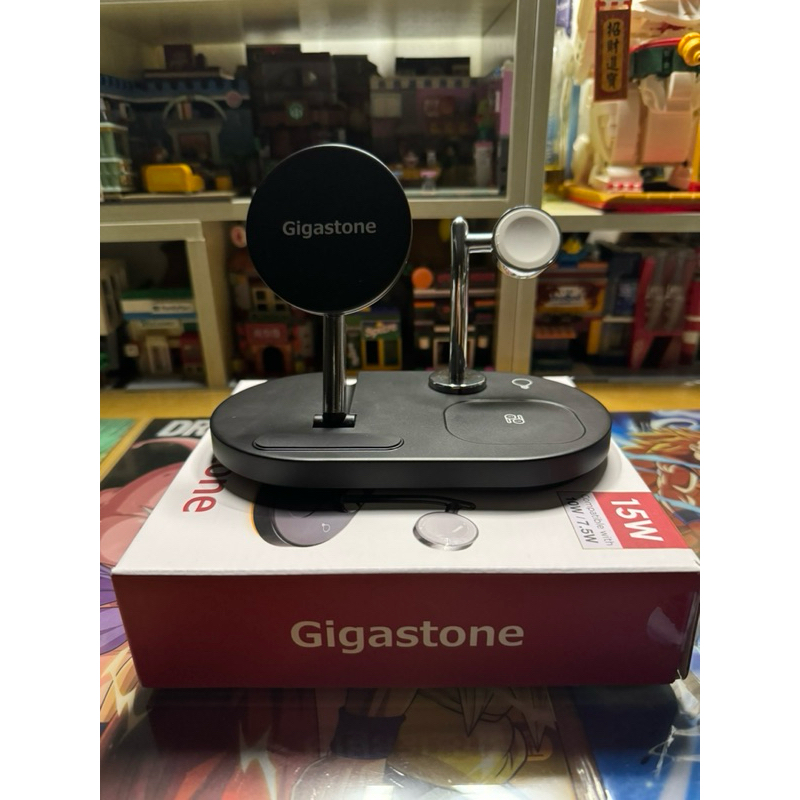 gigastone 三合一 無線充電座 磁吸充電 無線充電盤 MagSafe 15w iPhone