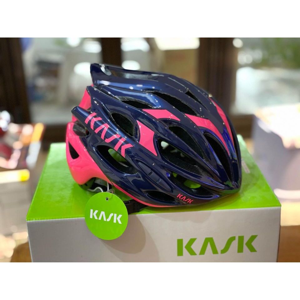 全新Kask mojito 16自行車安全帽 深藍+桃紅色 L size