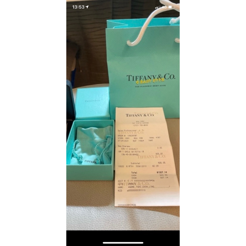 二手商品 7成新 Tiffany 微笑項鍊 Smile 小 新北可面交 玫瑰金 面交優惠