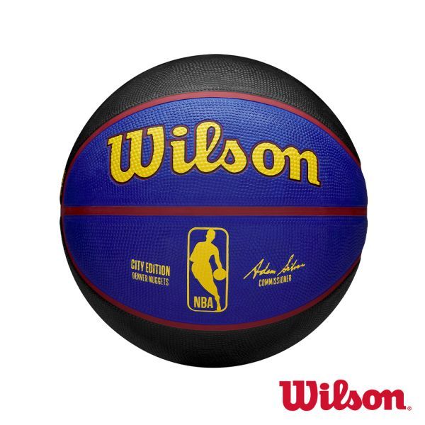 【全能MAX】Wilson NBA 城市系列 金塊 橡膠籃球 戶外 室外 7號籃球 WZ4024208XB7001