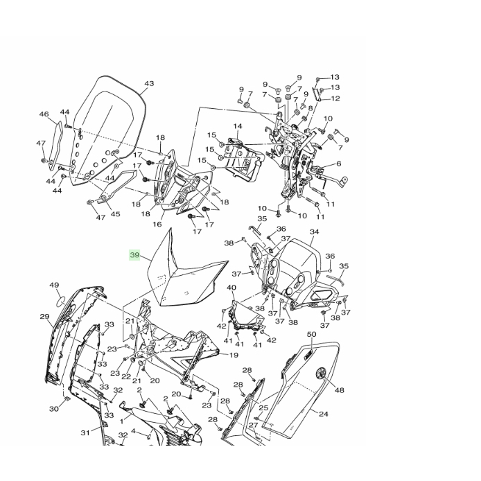 2023 XMAX X-MAX 原廠 大燈 上罩 大盾 上蓋 BKA-F2865-00 P0 P1 P2 P3