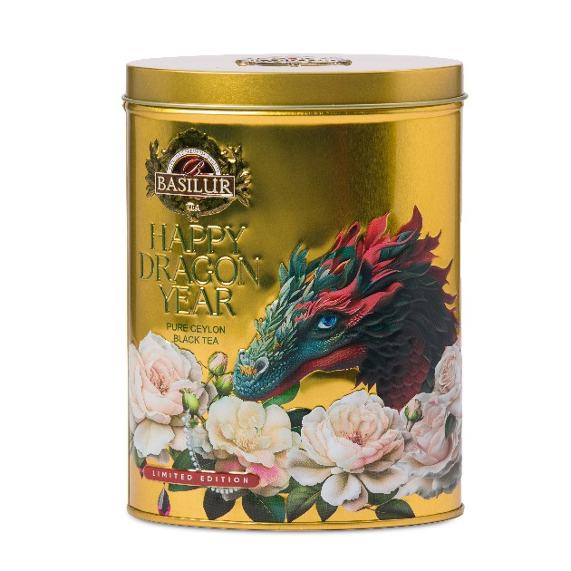 【BASILUR】72369 Happy Dragon Year 錫蘭紅茶(金罐亞洲限定款) _75G｜品牌旗艦店