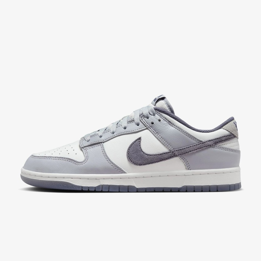 胖達）NIKE DUNK LOW 莫蘭迪色 麂皮勾勾 FJ4188-100 煙灰紫 男鞋