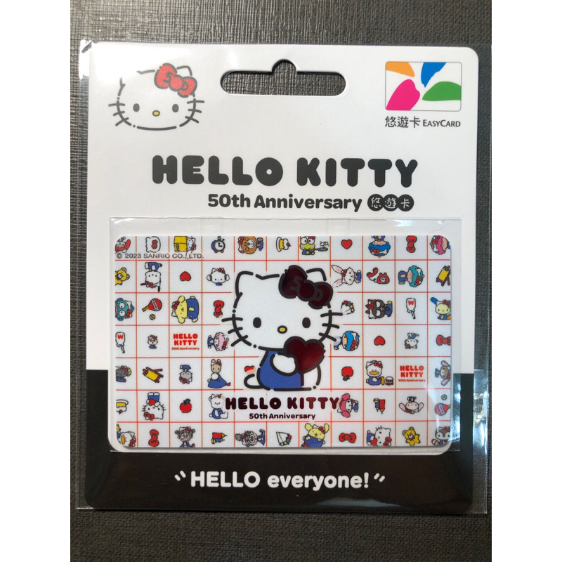 HELLO KITTY 50TH悠遊卡-Hello everyone