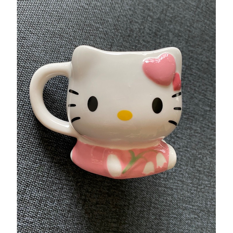 北海道 銀之鐘 kitty 杯子 咖啡杯 kitty造型杯 北海道銀之鐘杯子