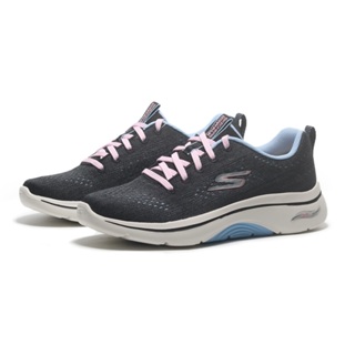 SKECHERS 健走鞋 GO WALK ARCH FIT 2.0 黑藍粉 足弓支撐 女 125311BKBL