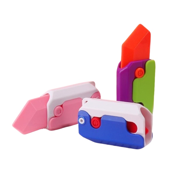 蘿卜刀 小蘿蔔刀 塑膠玩具刀 重力小刀 舒壓玩具 折疊玩具 客製化禮品專家6254