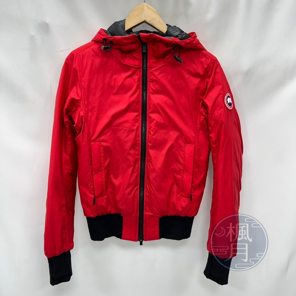 BRAND楓月 CANADA GOOSE 紅色 連帽 羽絨外套 #XS 秋冬 保暖 長袖 外套 品牌服飾