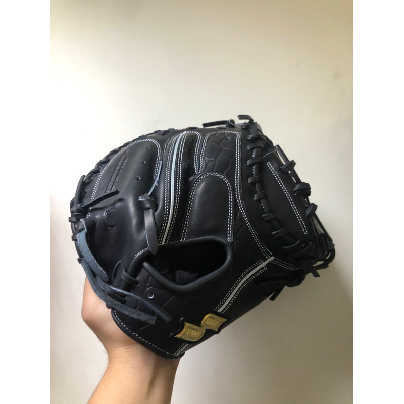 SSK 硬式棒球用 捕手手套 「PROEDGE Advanced系列」黑色 附手套箱、手套袋
