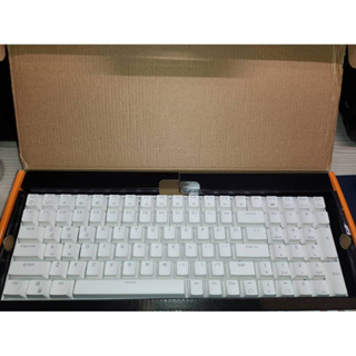 ROYAL KLUDGE RK100 無線機械鍵盤 白色白光 茶軸 藍芽 2.5g 三模 全英