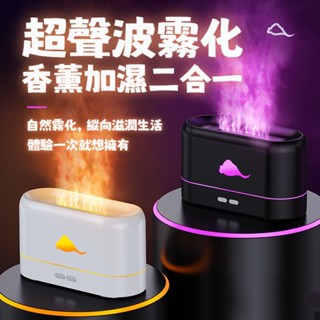 臺灣現貨 3D七彩火焰香薰機 加濕器 火焰噴霧器 Type-C擴香機霧化器 香氛機 桌面自動噴香機 擴香機