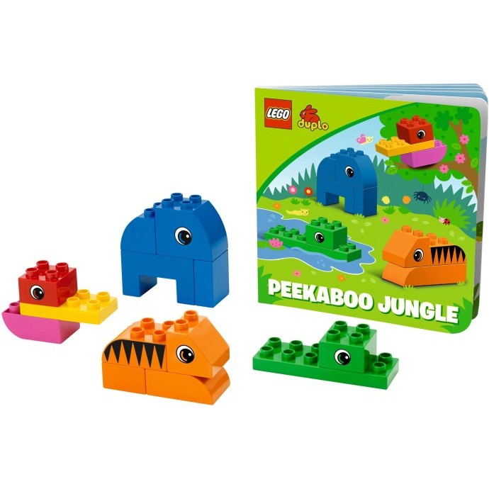 LEGO 樂高10560 叢林 得寶 鱷魚 大象 老虎 鸚鵡 動物 繪本 DUPLO 二手 絕版品