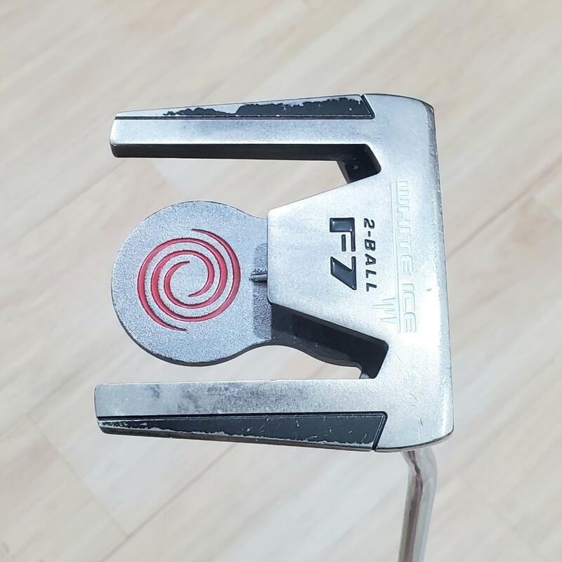 二手美品 ODYSSEY WHITE ICE 2-BALL F7 34"推桿 好推精準 Scotty 11696