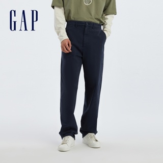 Gap 男裝 彈力直筒長褲-藏藍色(714169)