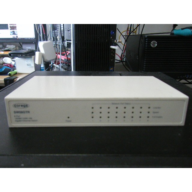 COREGA CG-SW08GTR/XB 8Port Gigabit Switch 鐵殼無風扇靜音 無AC電源線