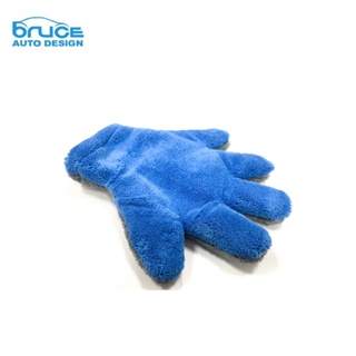 【BRUCE】五厲害珊瑚絨洗車手套-藍色 | 金弘笙