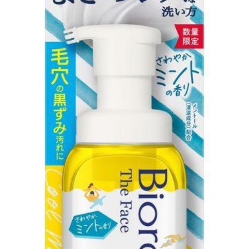 日本製 花王Kao Biore 奶油泡沫洗面乳.潔面乳 200ml~數量限定 清爽薄荷