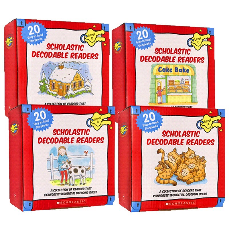 【精選組合】Scholastic Decodable Readers Box Set Level A-D