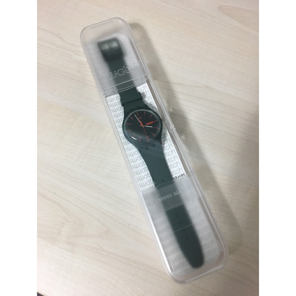Swatch 手錶 全新 未使用 墨綠款 電池門市可免費換新