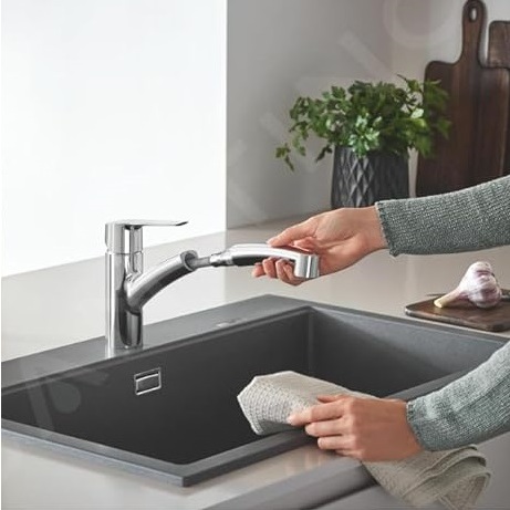 德國 GROHE START 廚房伸縮龍頭 ｜30531.001 ｜ 鉻色