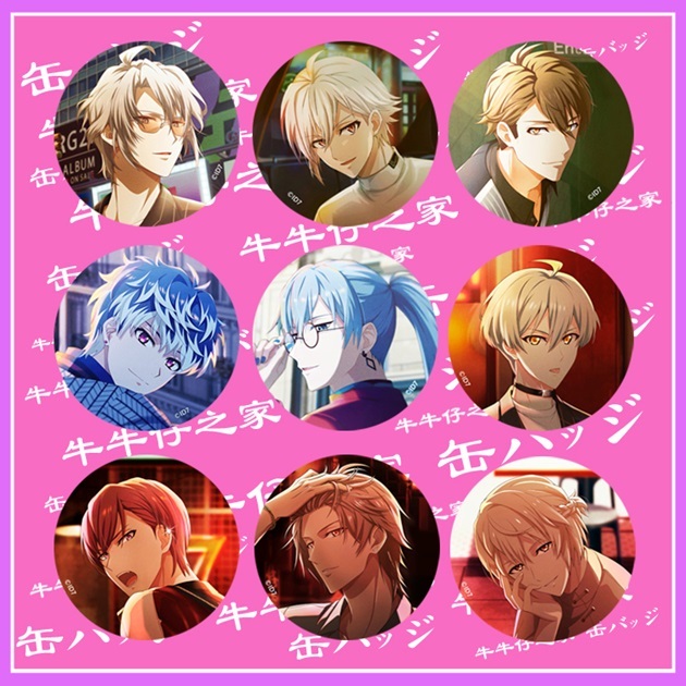 IDOLiSH7 偶像星願 徽章 胸章 八乙女樂 九条天 十龍之介 百 千 亥清悠 狗丸透真 棗巳波 御堂虎於 動漫