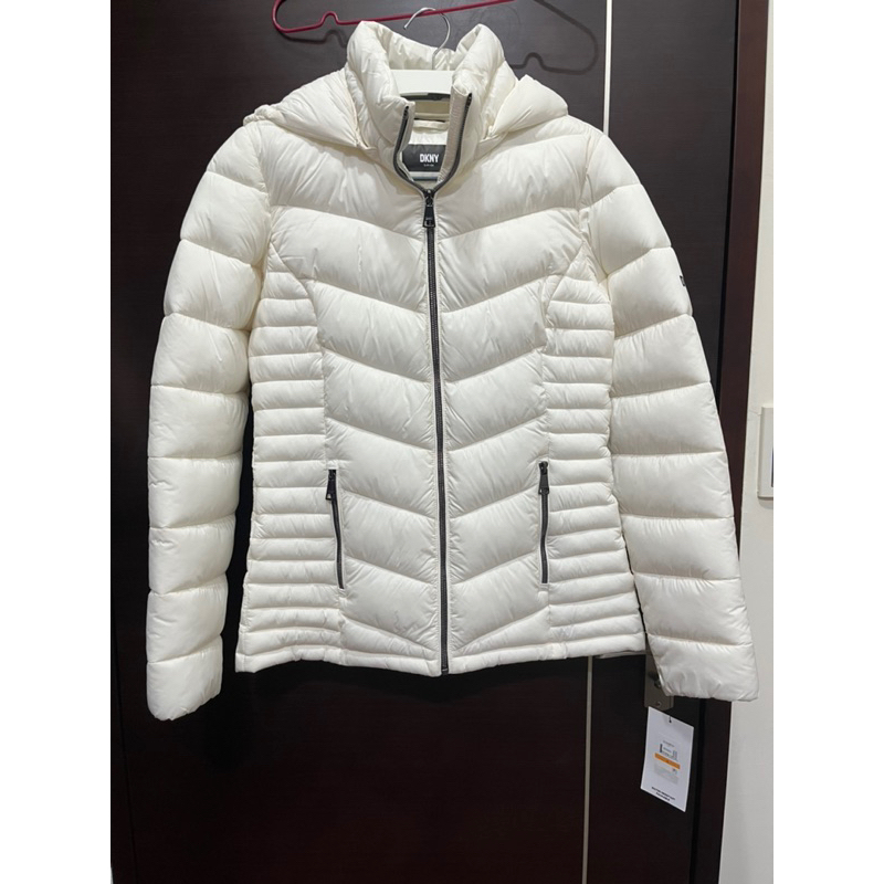 DKNY 白色鵝絨超保暖外套