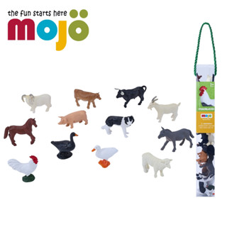 mojo fun動物模型 -迷你農場動物十二件組