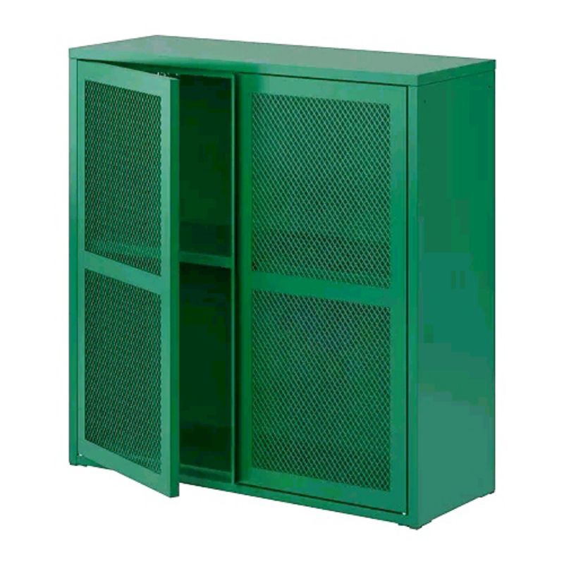 IKEA IVAR 綠色網狀 附門收納櫃 鐵櫃 現貨