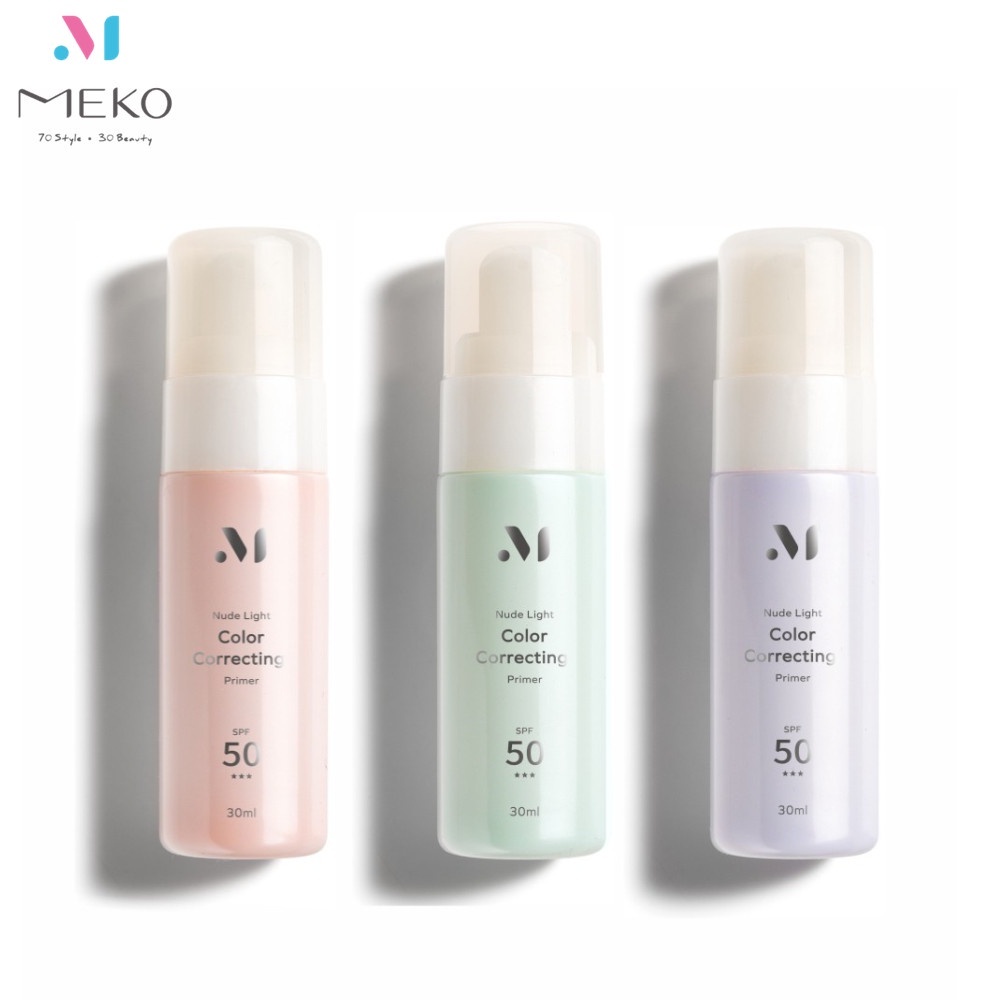 MEKO 裸光雪紗清透潤色隔離乳SPF50 (共3色) 福利品【官方旗艦館】