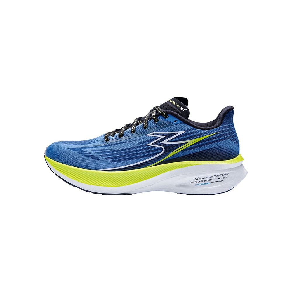 【361°】男款FLAME RS緩震路跑鞋(US8-11.5_電光藍) | 國際線 緩震 透氣 競速