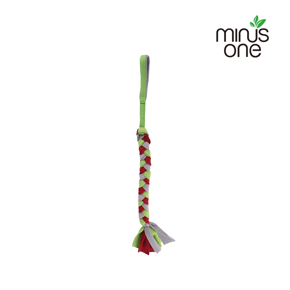 【minus one 邁樂思】環保法絨系列 繩帶拔河互動玩具-編織繩