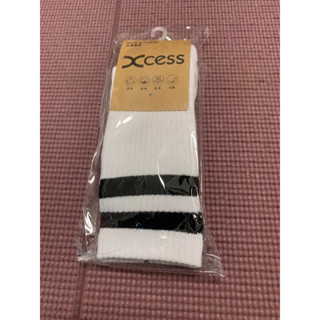 Xcess條紋白長襪