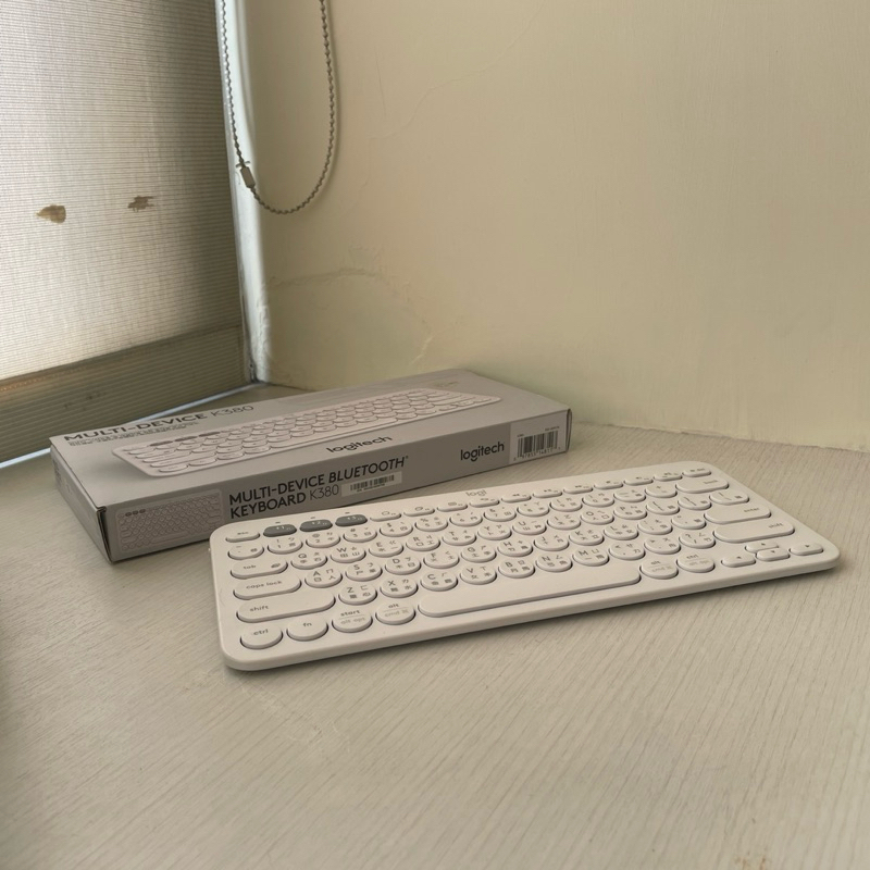 【二手】羅技 K380跨平台藍芽鍵盤-珍珠白